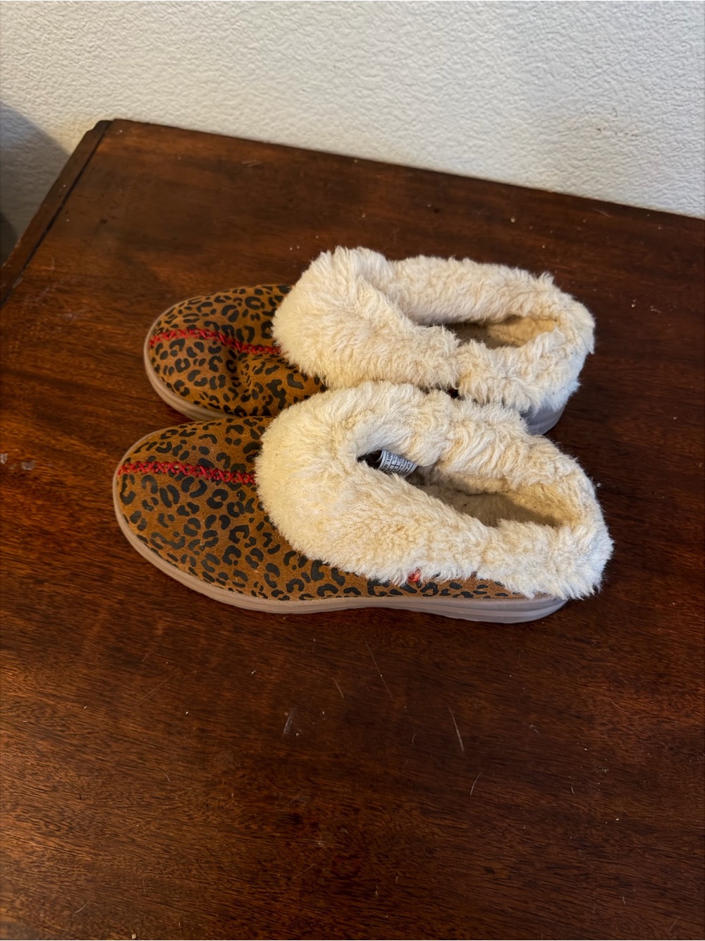 Ugg Cozy Cream Faux-Shearling Platform Slippers